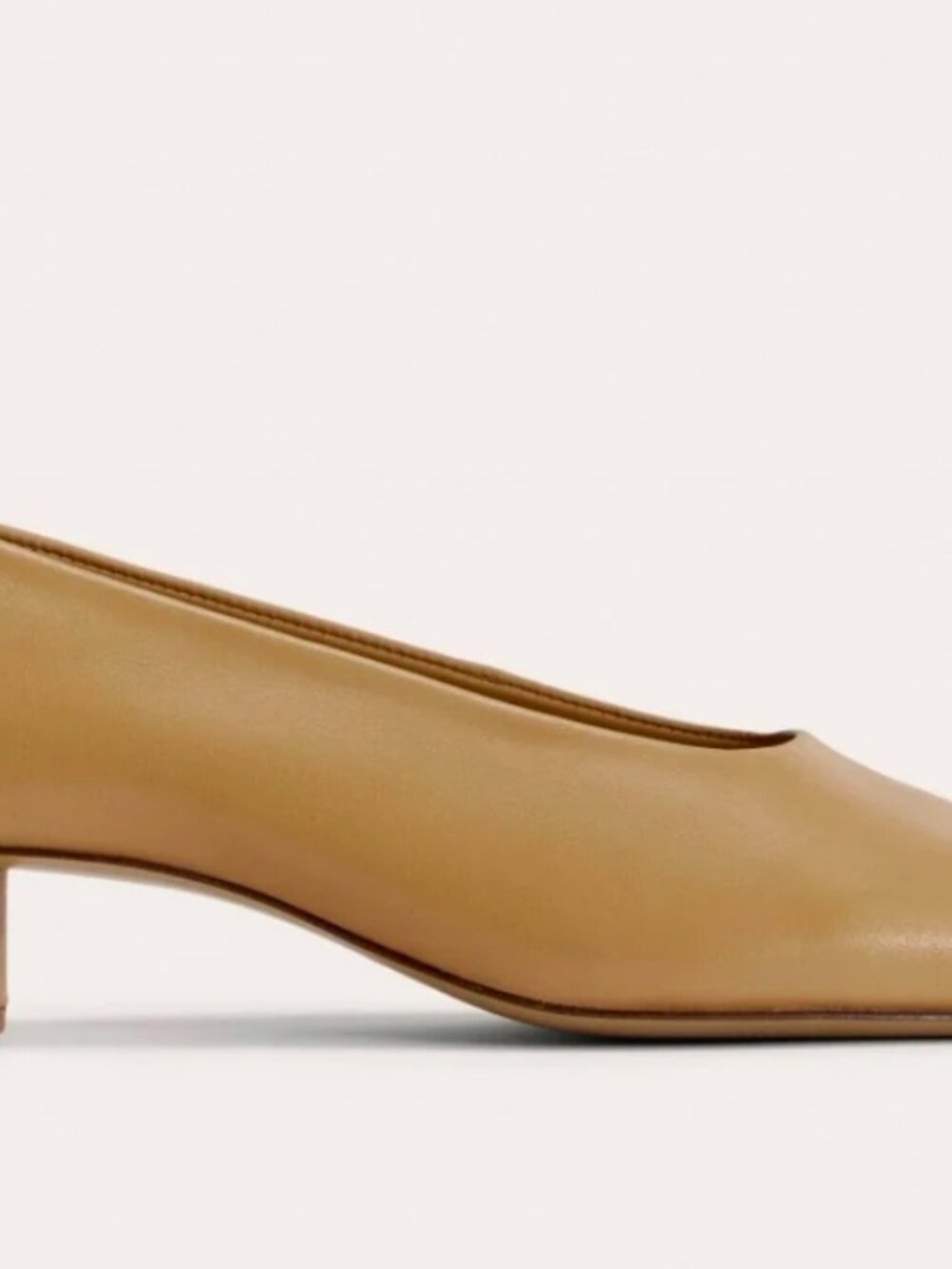 Everlane Gallery Pump Light Taupe Leather Women's Sizes NEW in BOX Minimalist - Picture 2 of 15